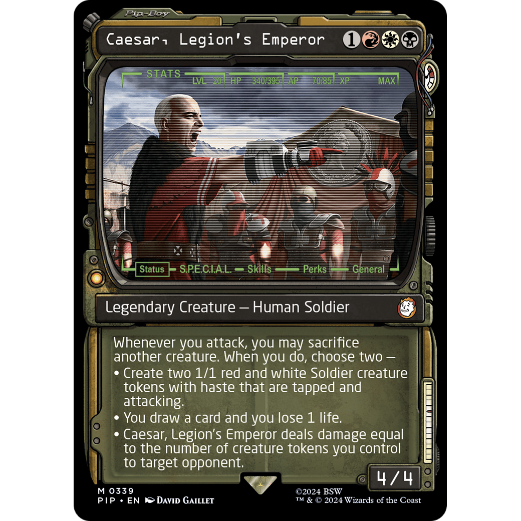 Caesar, Legion's Emperor (PIP-339) - Fallout: (Showcase) Foil