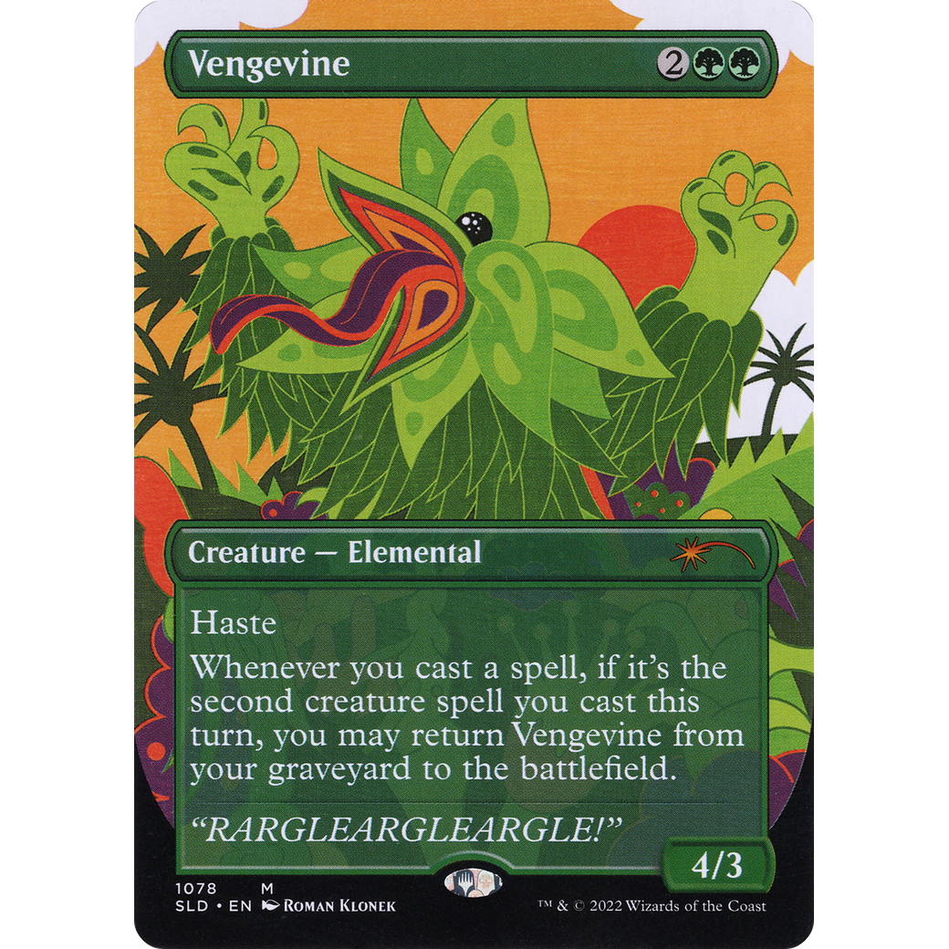 Vengevine (SLD-1078) - Secret Lair Drop (Borderless) Foil