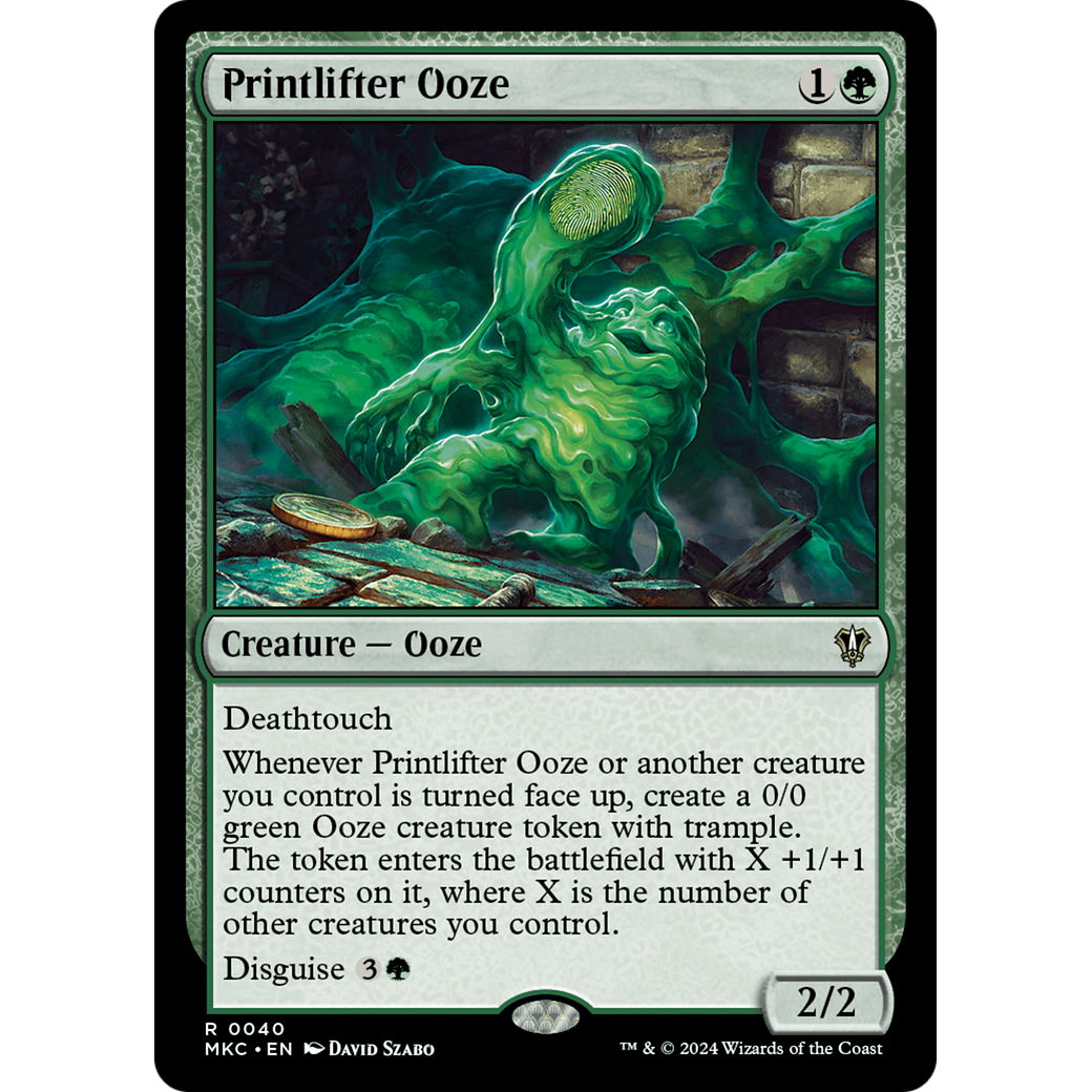 Printlifter Ooze (MKC-040) - Murders at Karlov Manor Commander