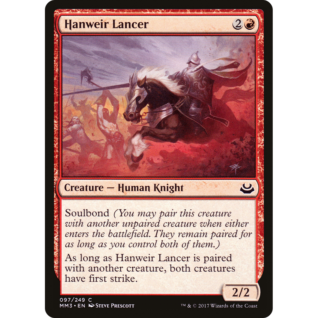 Hanweir Lancer (MM3-097) - Modern Masters 2017 Foil