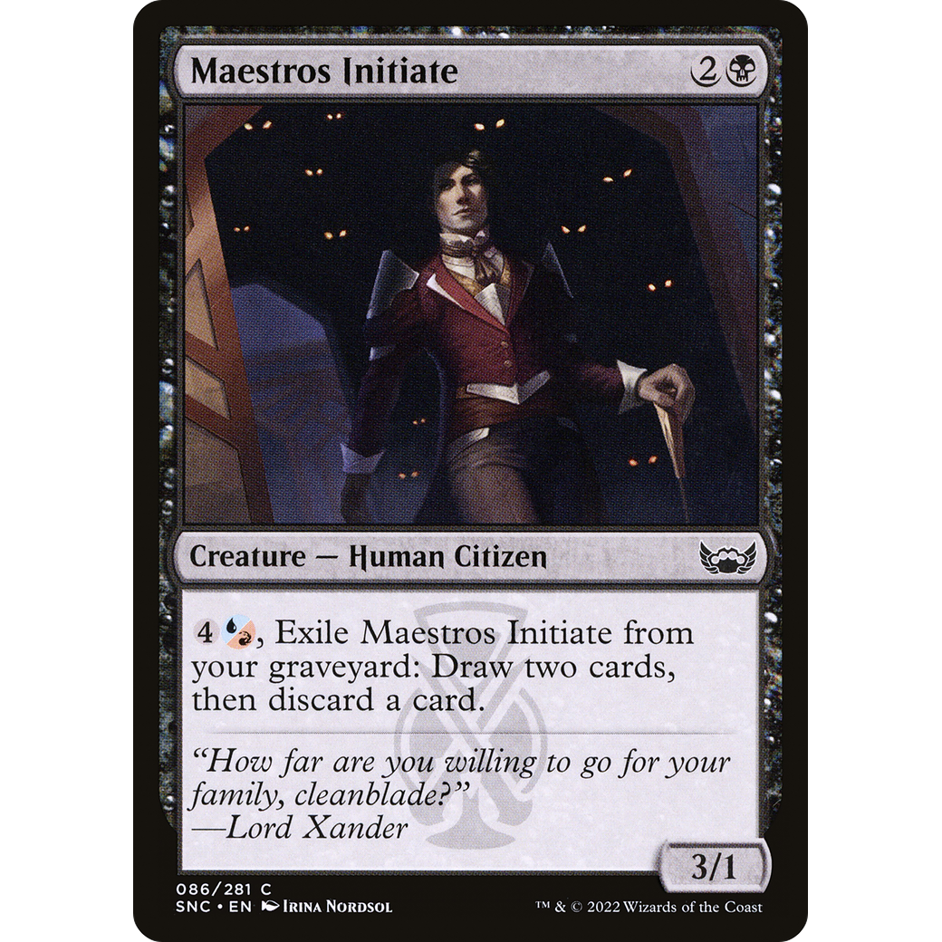 Maestros Initiate (SNC-086) - Streets of New Capenna Foil