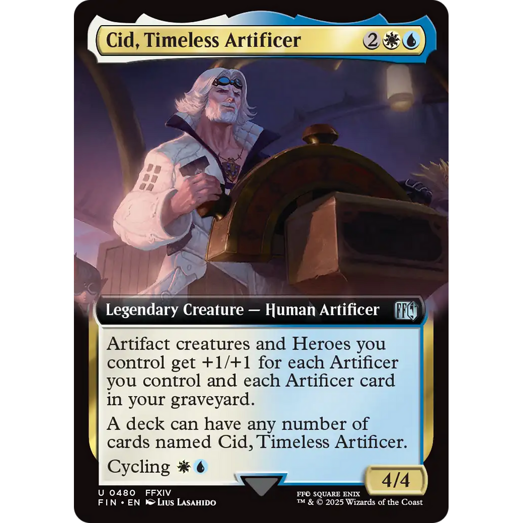 Cid, Timeless Artificer (Extended Art) (FIN-480) - FINAL FANTASY: (Extended Art) Foil