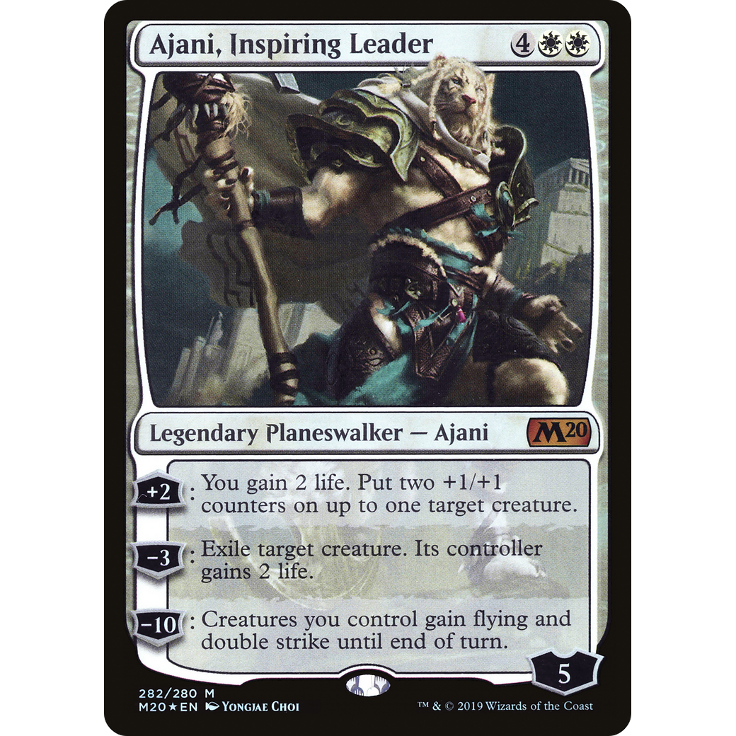 Ajani, Inspiring Leader (M20-282) - Core Set 2020 Foil