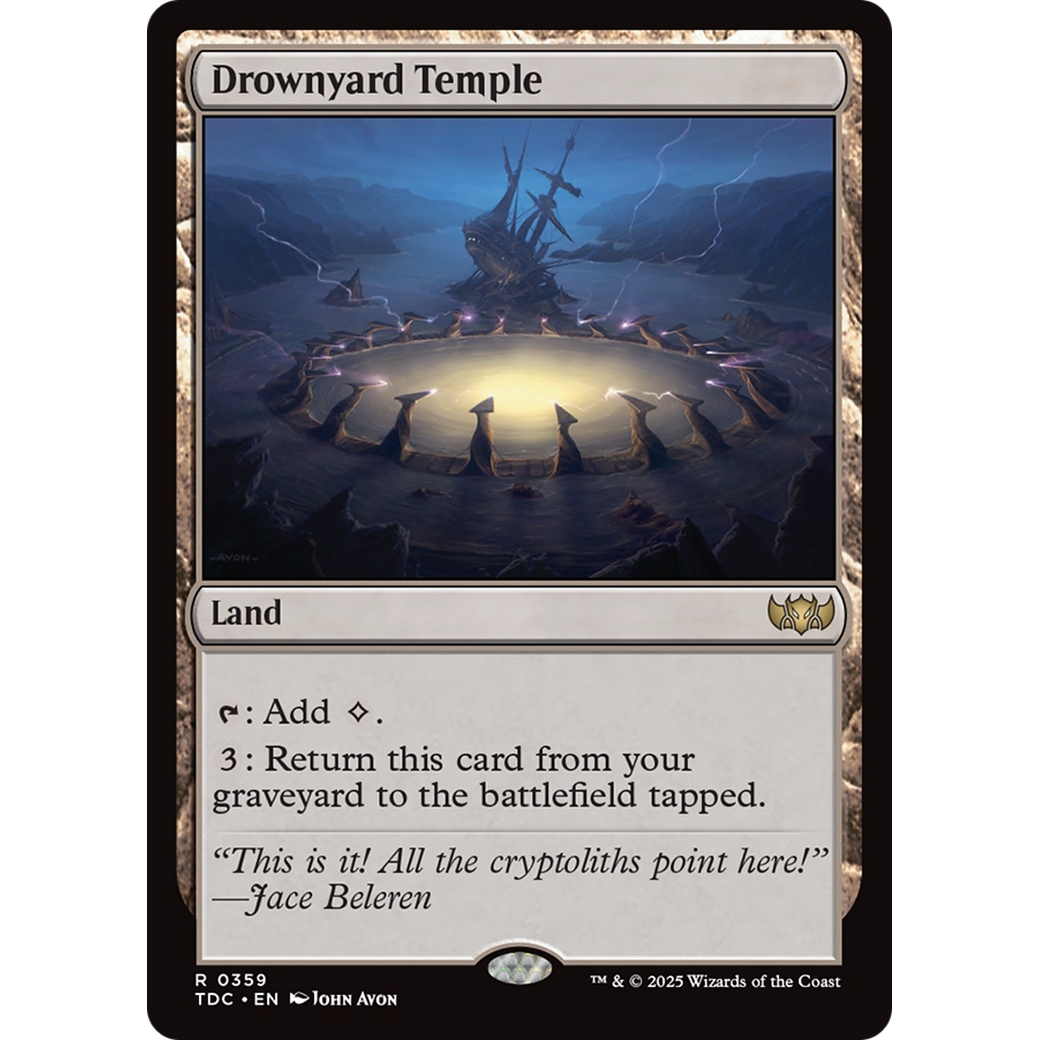 Drownyard Temple (TDC-359) - Commander: Tarkir: Dragonstorm