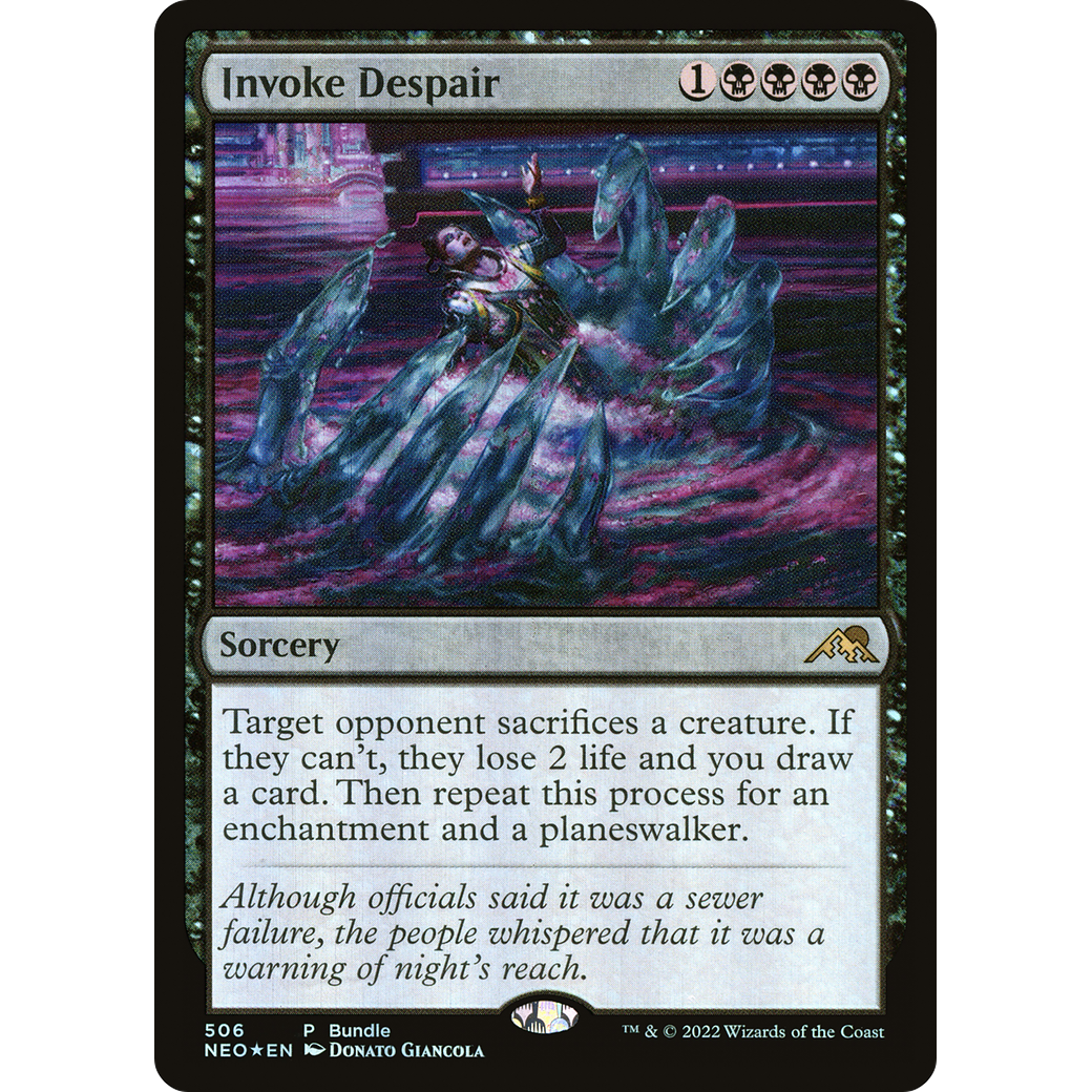 Invoke Despair (UMP-506) - Kamigawa: Neon Dynasty Foil