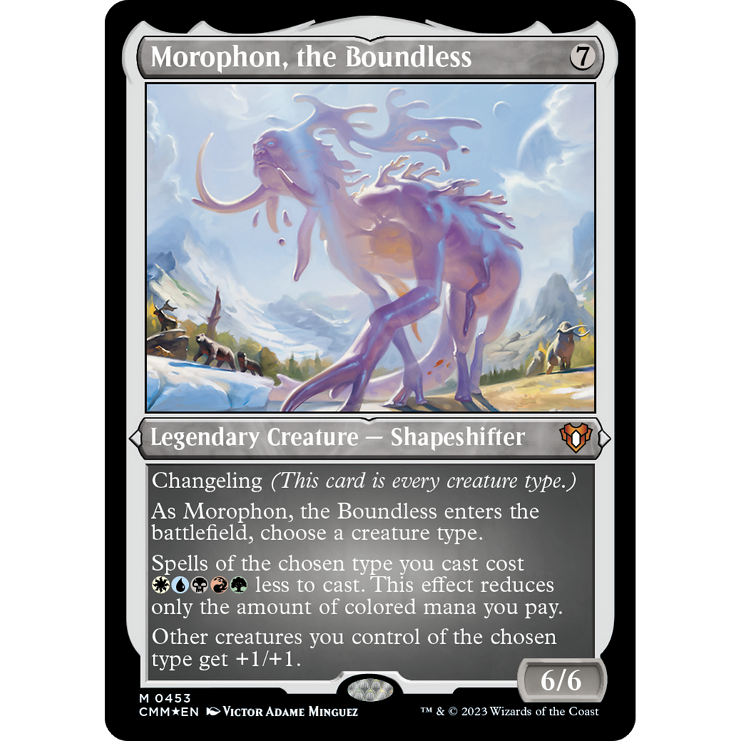 Morophon, the Boundless (CMM-453) - Commander Masters Etched Foil