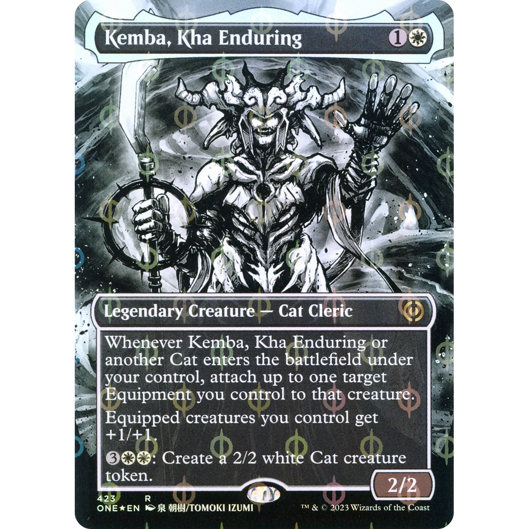 Kemba, Kha Enduring (ONE-423) - Phyrexia: All Will Be One: (Showcase) (Borderless) Foil