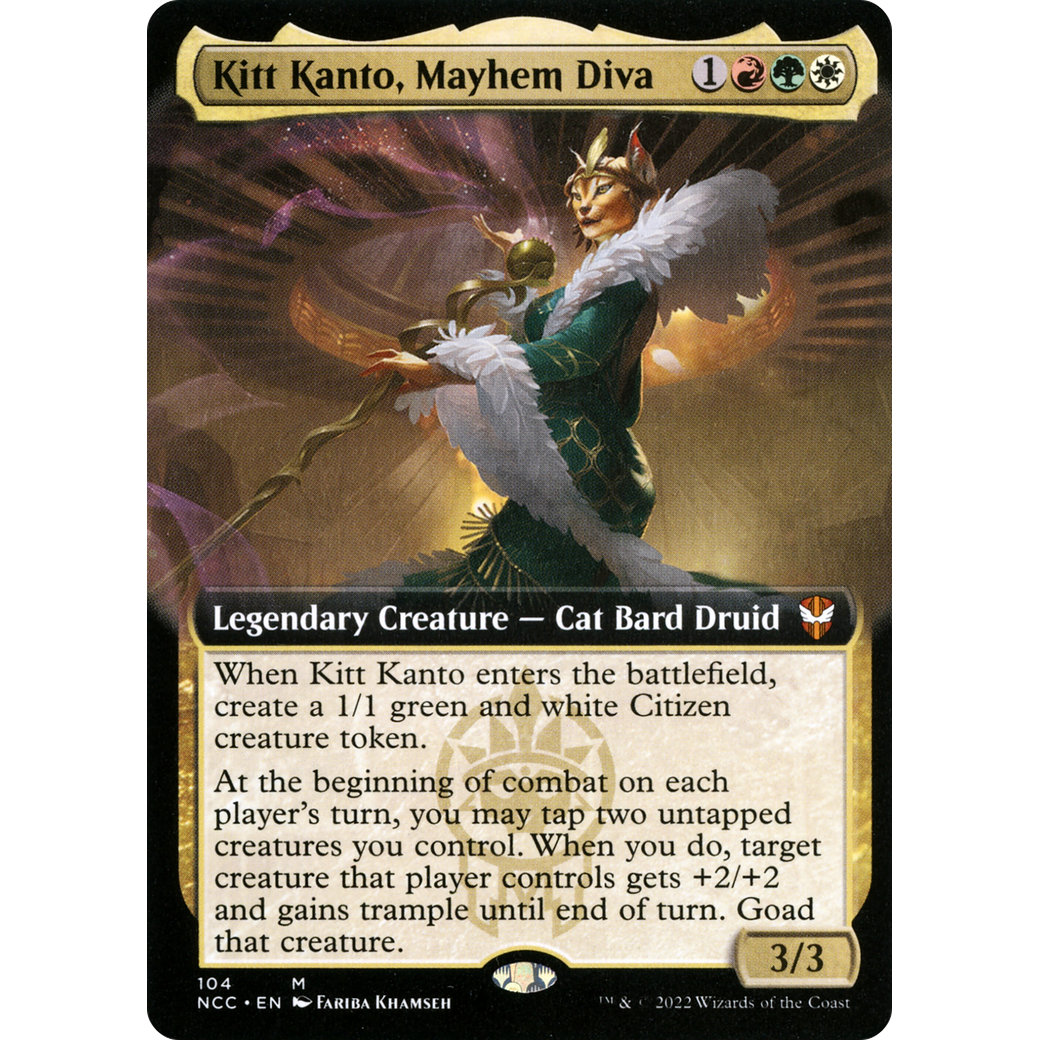 Kitt Kanto, Mayhem Diva (Extended Art) (NCC-104) - New Capenna Commander: (Extended Art) Foil