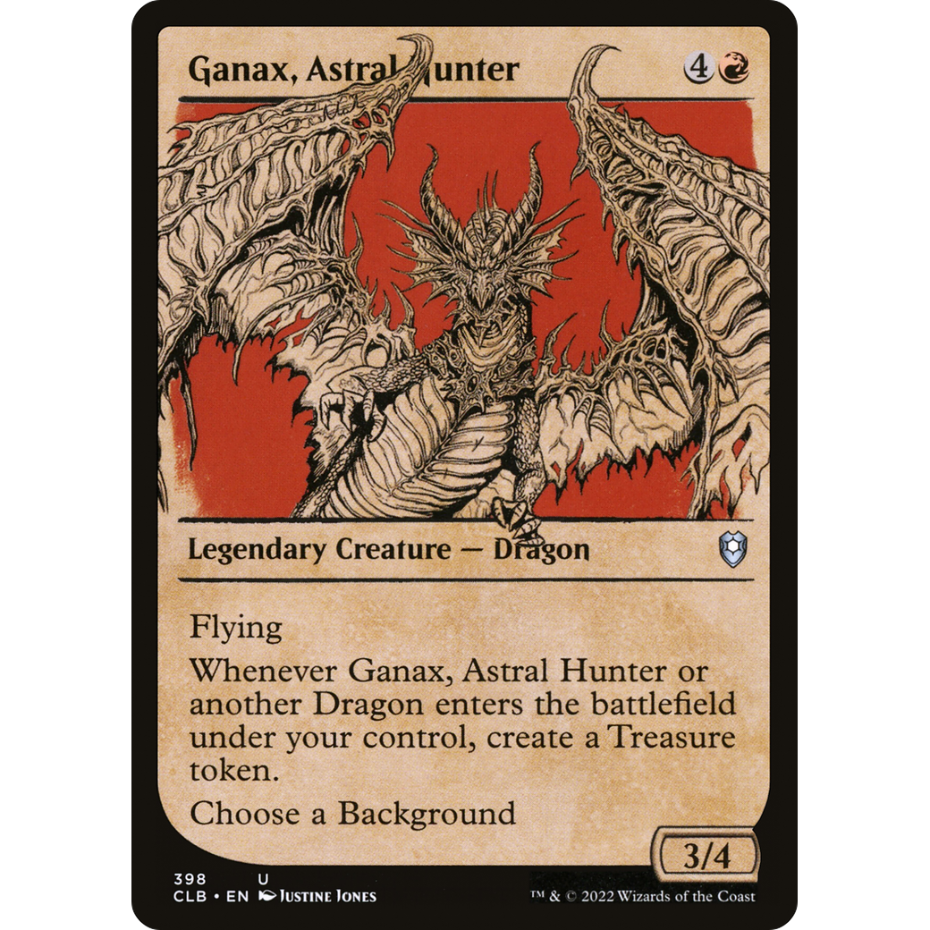 Ganax, Astral Hunter (CLB-398) - Commander Legends: Battle for Baldur's Gate: (Showcase) Foil