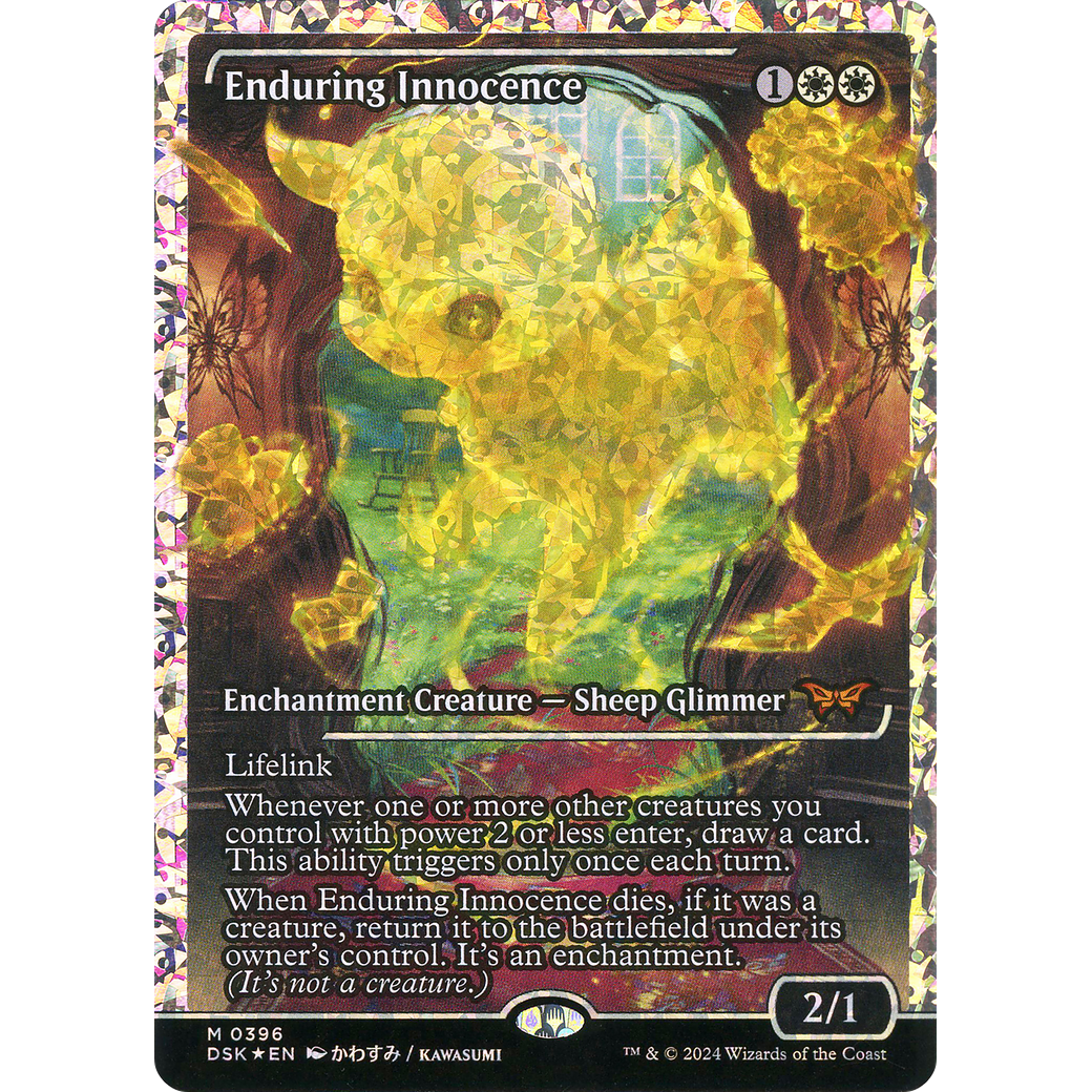 Enduring Innocence (DSK-396) - Duskmourn: House of Horror: (Showcase) Foil
