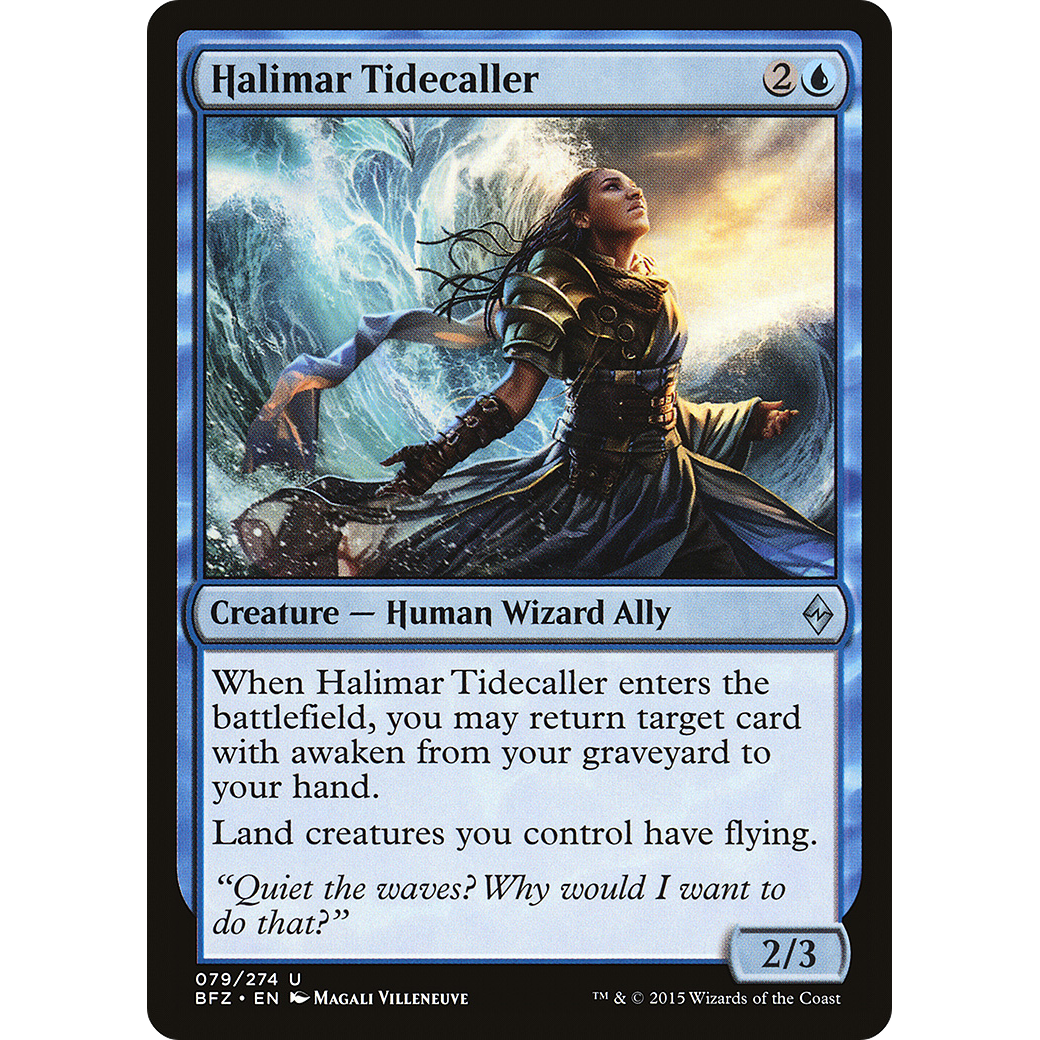 Halimar Tidecaller (BFZ-079) - Battle for Zendikar