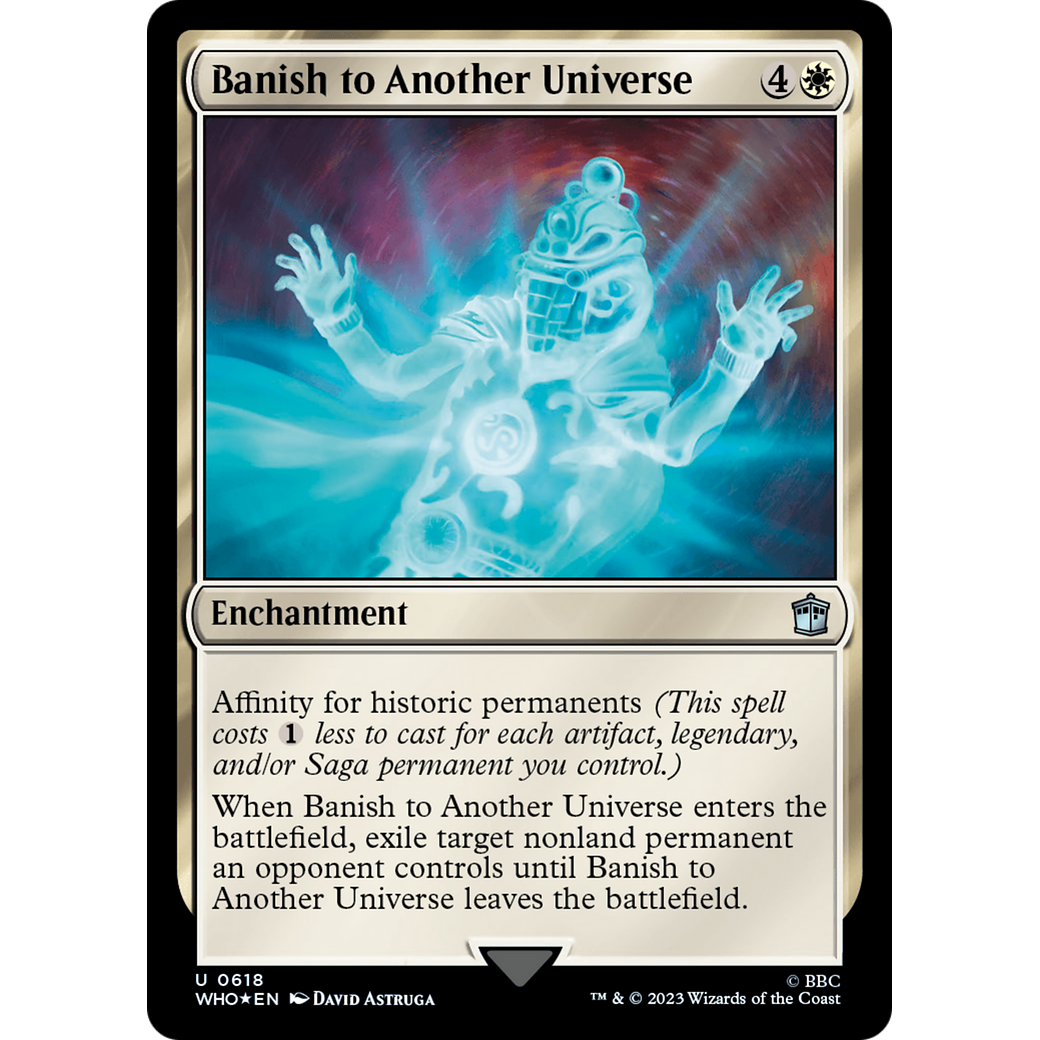 Banish to Another Universe (Surge Foil) (WHO-618) - Doctor Who Foil