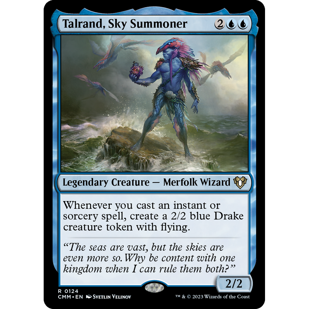 Talrand, Sky Summoner (CMM-124) - Commander Masters Foil