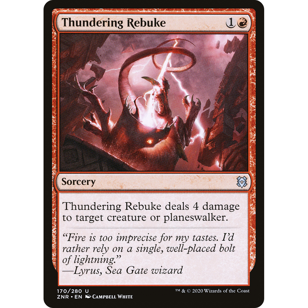 Thundering Rebuke (ZNR-170) - Zendikar Rising