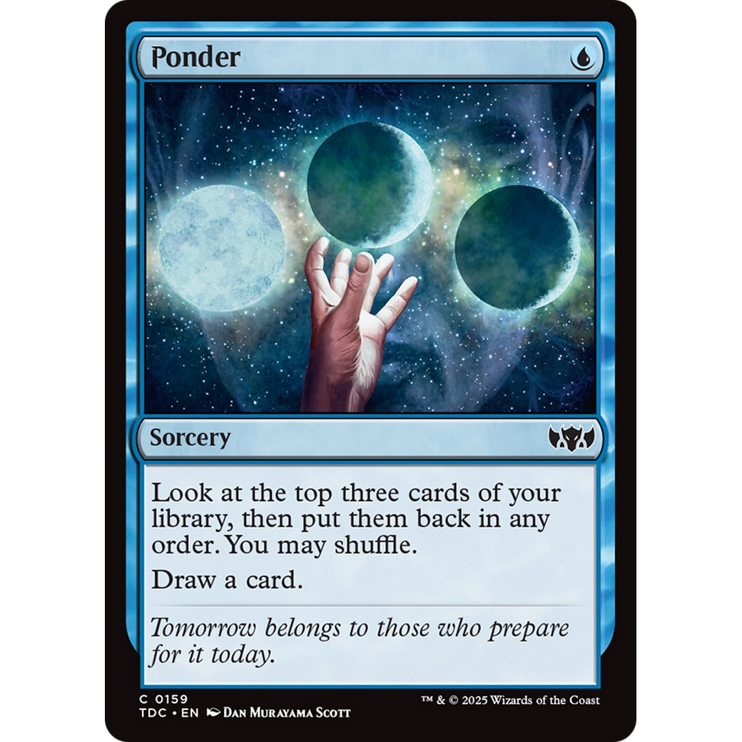 Ponder (TDC-159) - Commander: Tarkir: Dragonstorm