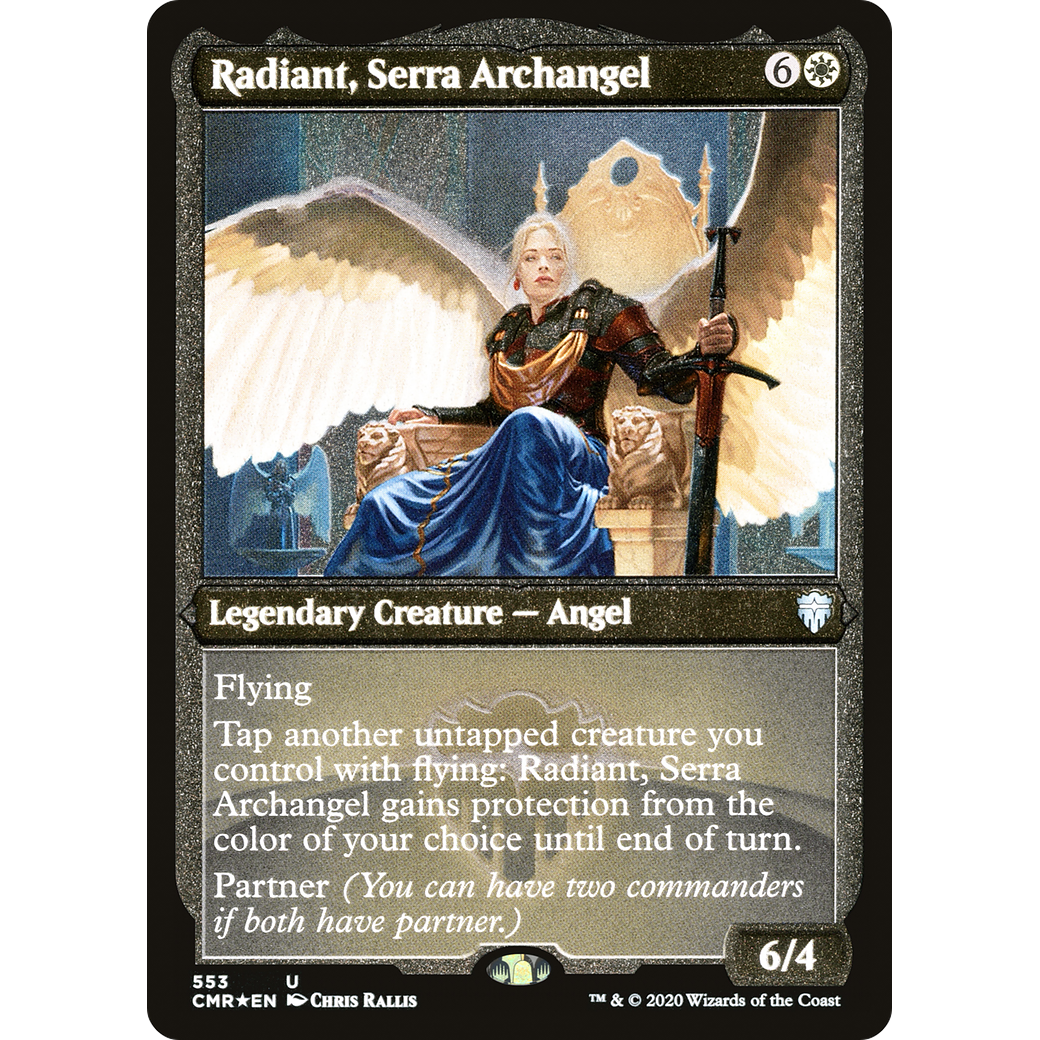 Radiant, Serra Archangel (Foil Etched) (CMR-553) - Commander Legends Foil