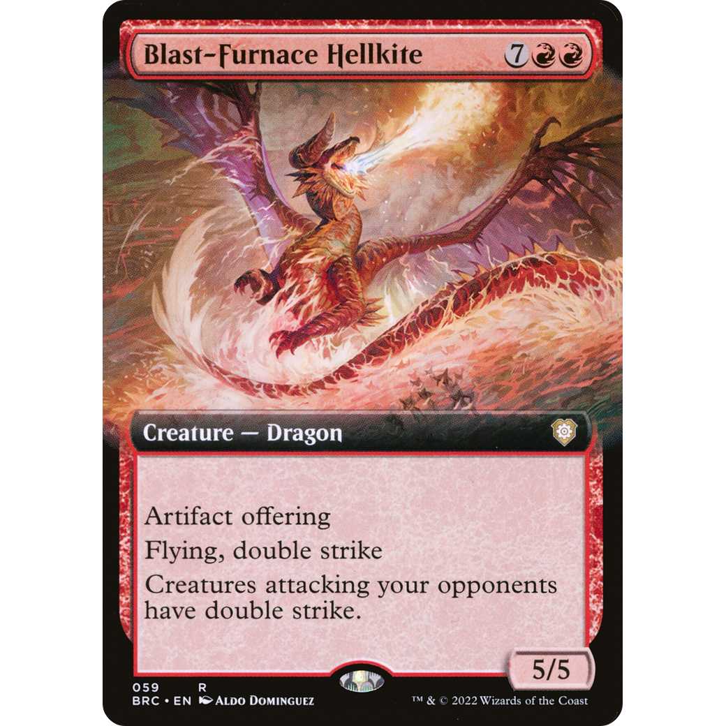 Blast-Furnace Hellkite (Extended Art) (BRC-059) - The Brothers' War Commander: (Extended Art)