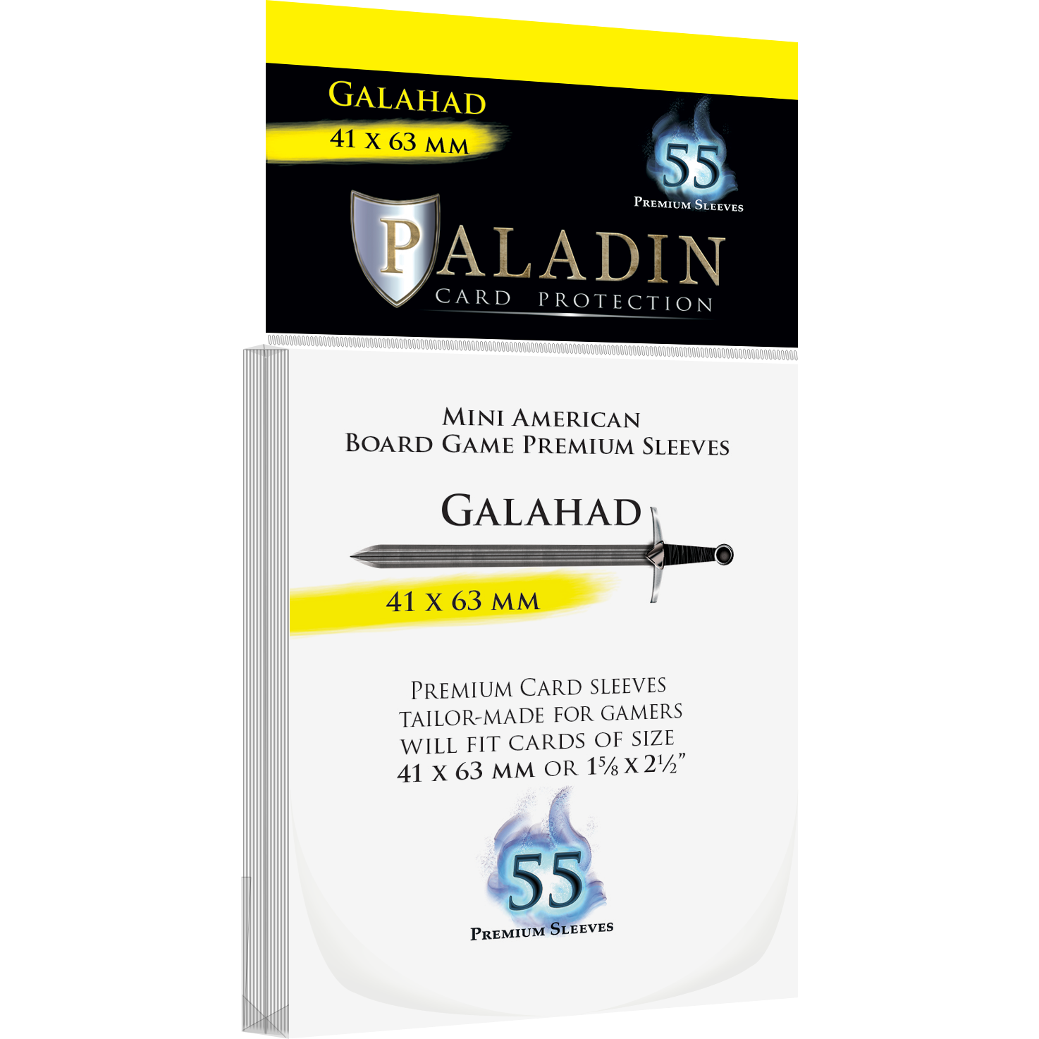 Paladin Card Protectors - Clear Gloss Regular Size: Baldur – 58x108mm