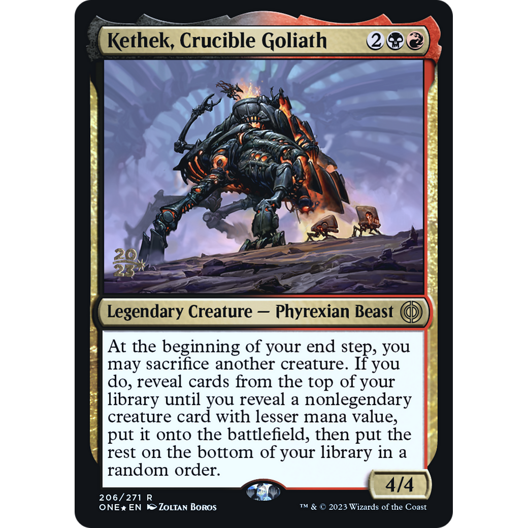 Kethek, Crucible Goliath (PRE-206S) - Phyrexia: All Will Be One Promos Foil