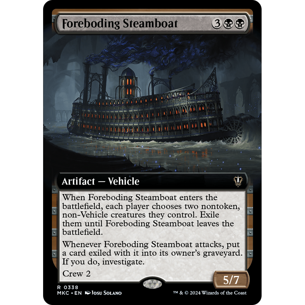 Foreboding Steamboat (MKC-338) - Murders at Karlov Manor Commander: (Extended Art)