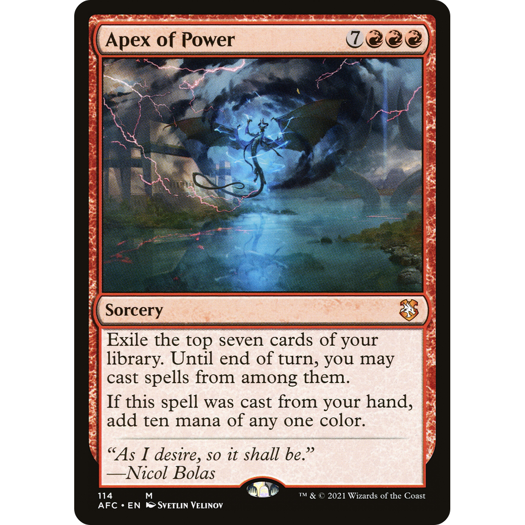 Apex of Power (AFC-114) - Forgotten Realms Commander