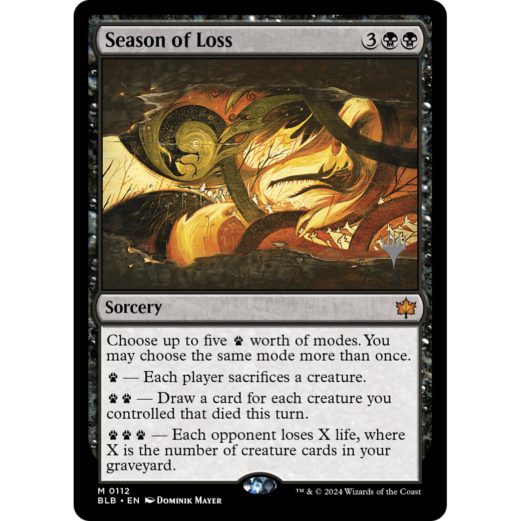Season of Loss (PPBLB-112P) - Bloomburrow Promos Foil