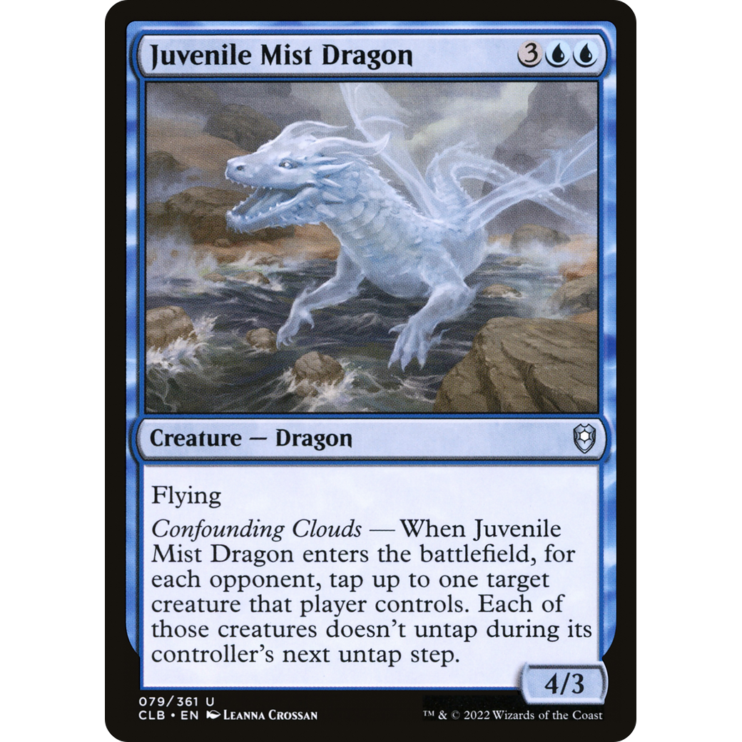 Juvenile Mist Dragon (CLB-079) - Commander Legends: Battle for Baldur's Gate Foil
