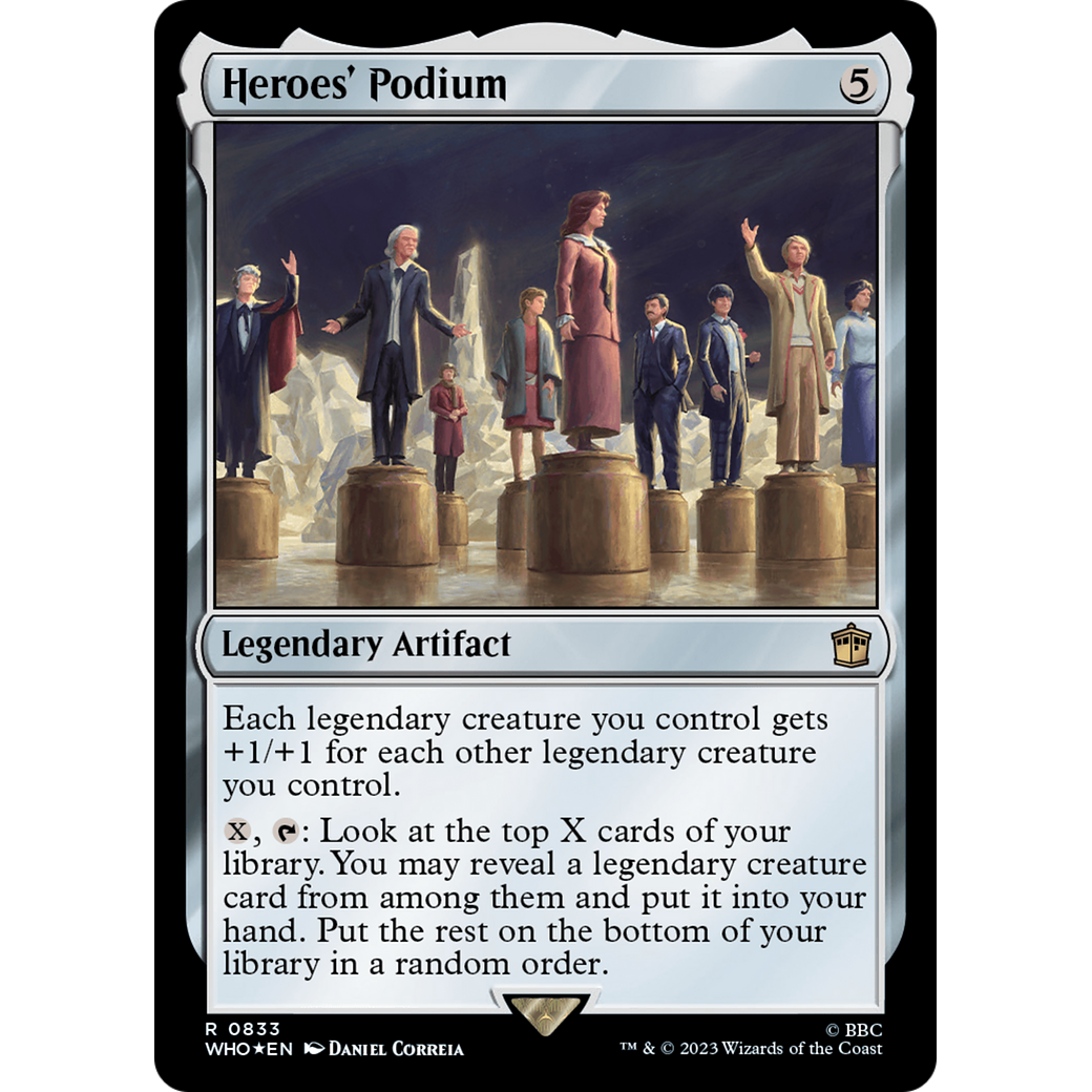 Heroes' Podium (Surge Foil) (WHO-833) - Doctor Who Foil