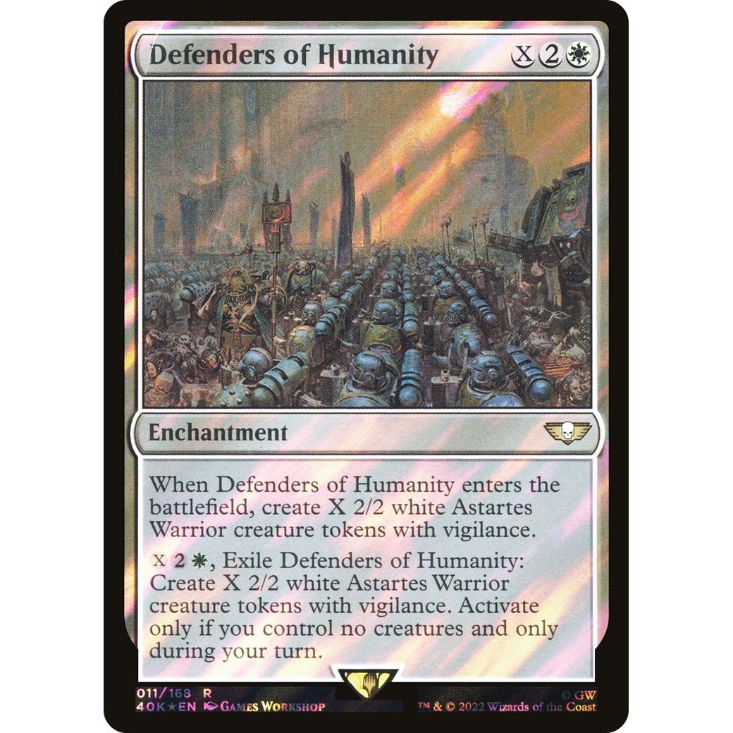 Defenders of Humanity (40K-011) - Warhammer 40,000 Commander Foil