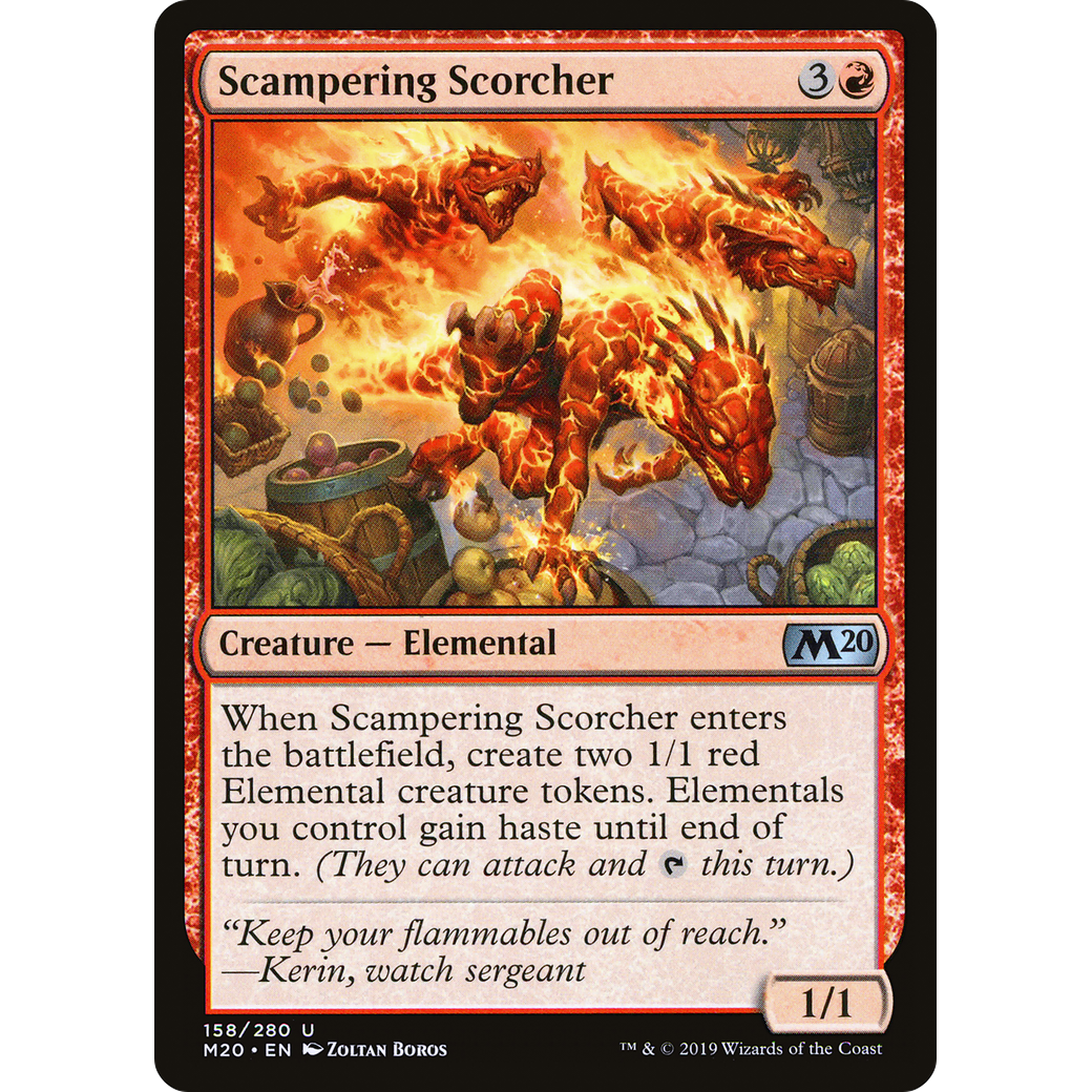 Scampering Scorcher (M20-158) - Core Set 2020 Foil