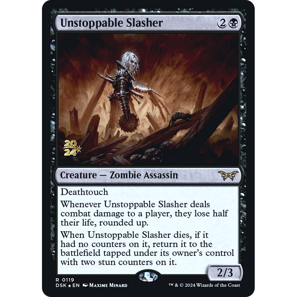 Unstoppable Slasher (PRE-119S) - Duskmourn: House of Horror Promos Foil