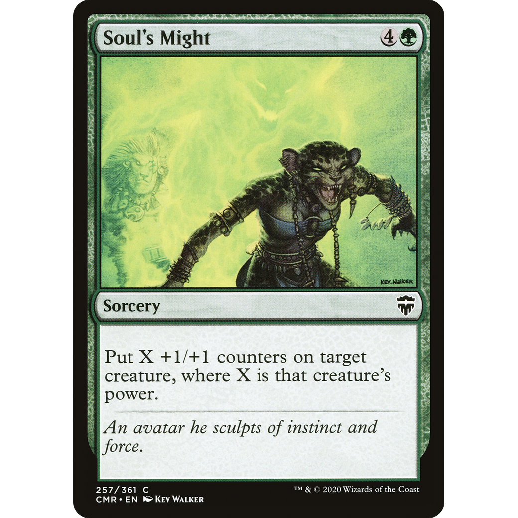 Soul's Might (CMR-257) - Commander Legends Foil