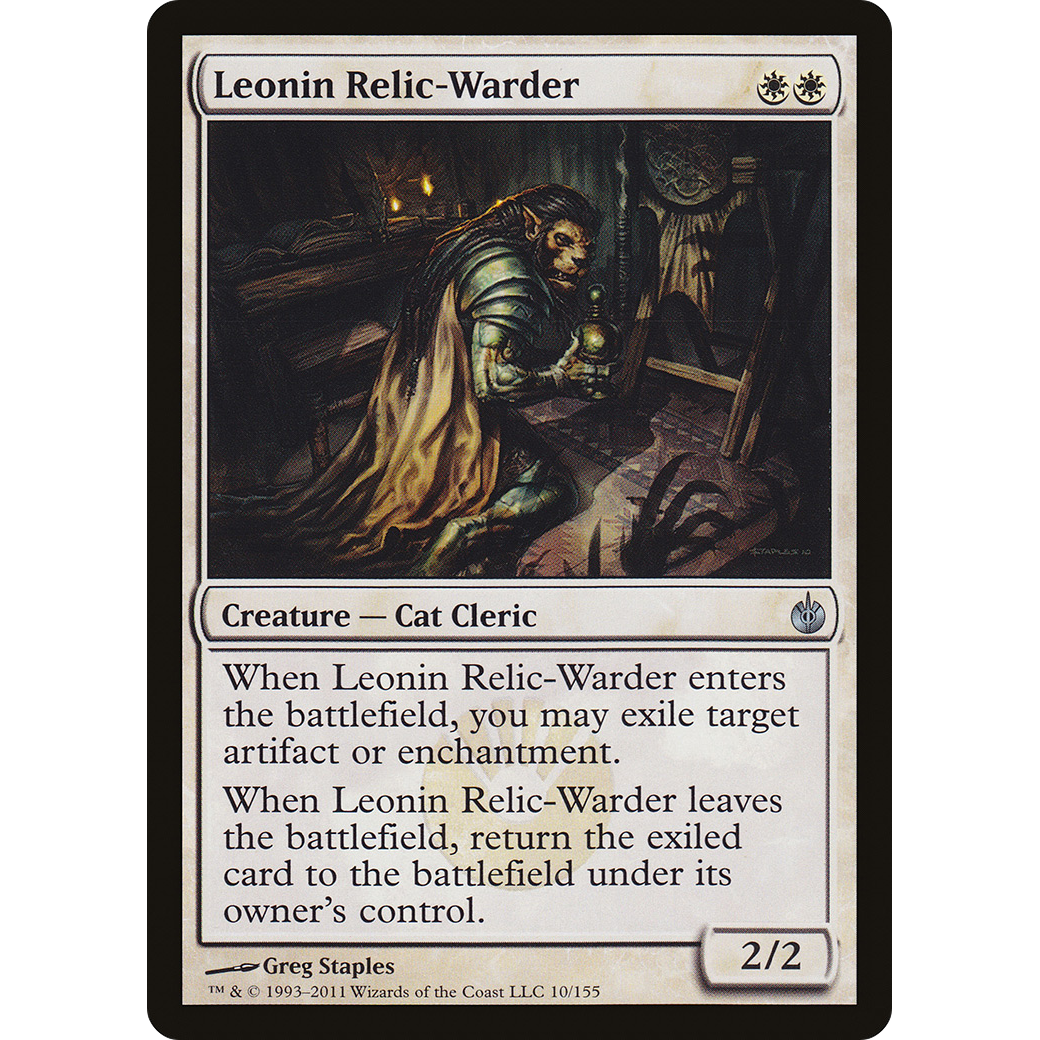 Leonin Relic-Warder (MBS-010) - Mirrodin Besieged