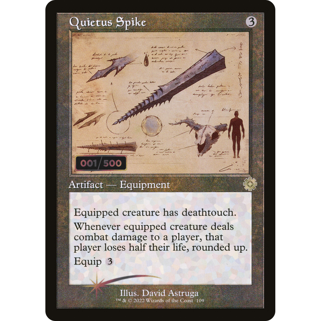 Quietus Spike (Schematic) (Serial Numbered) (BRR-109) - The Brothers' War Retro Artifacts Foil