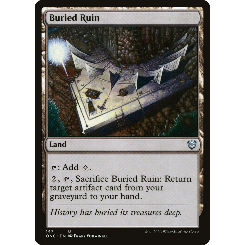 Buried Ruin (ONC-147) - Phyrexia: All Will Be One Commander