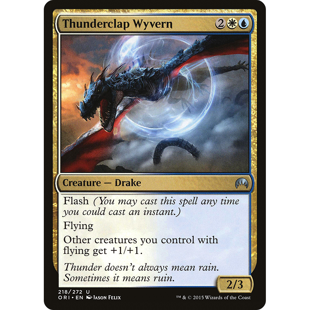 Thunderclap Wyvern (ORI-218) - Magic Origins Foil
