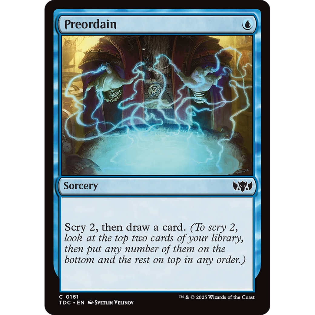Preordain (TDC-161) - Commander: Tarkir: Dragonstorm