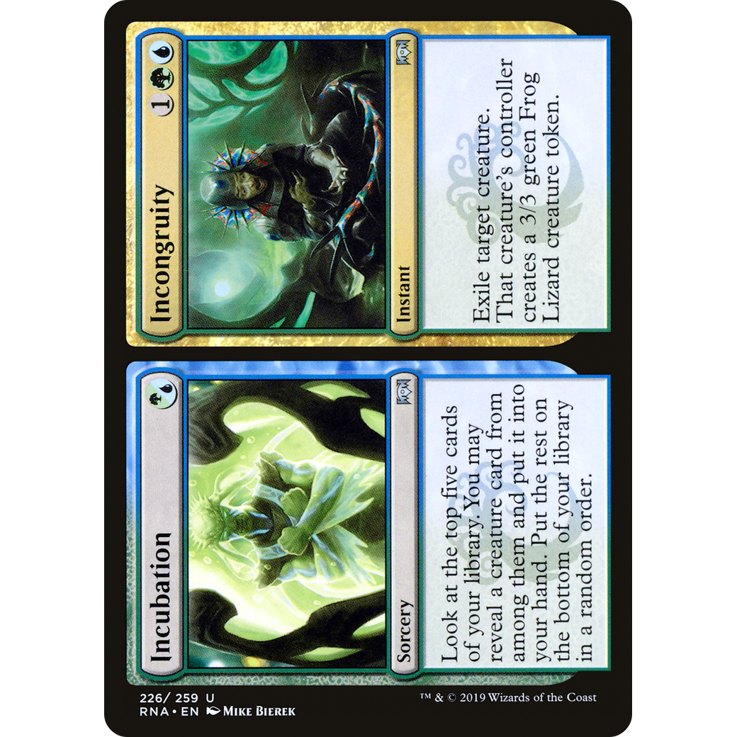 Incubation // Incongruity (RNA-226) - Ravnica Allegiance