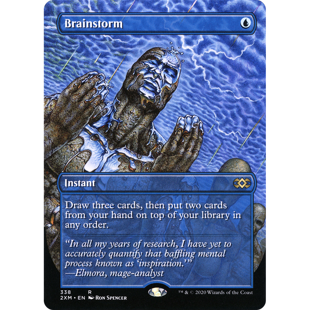 Brainstorm (Borderless) (2XM-338) - Double Masters (Borderless)