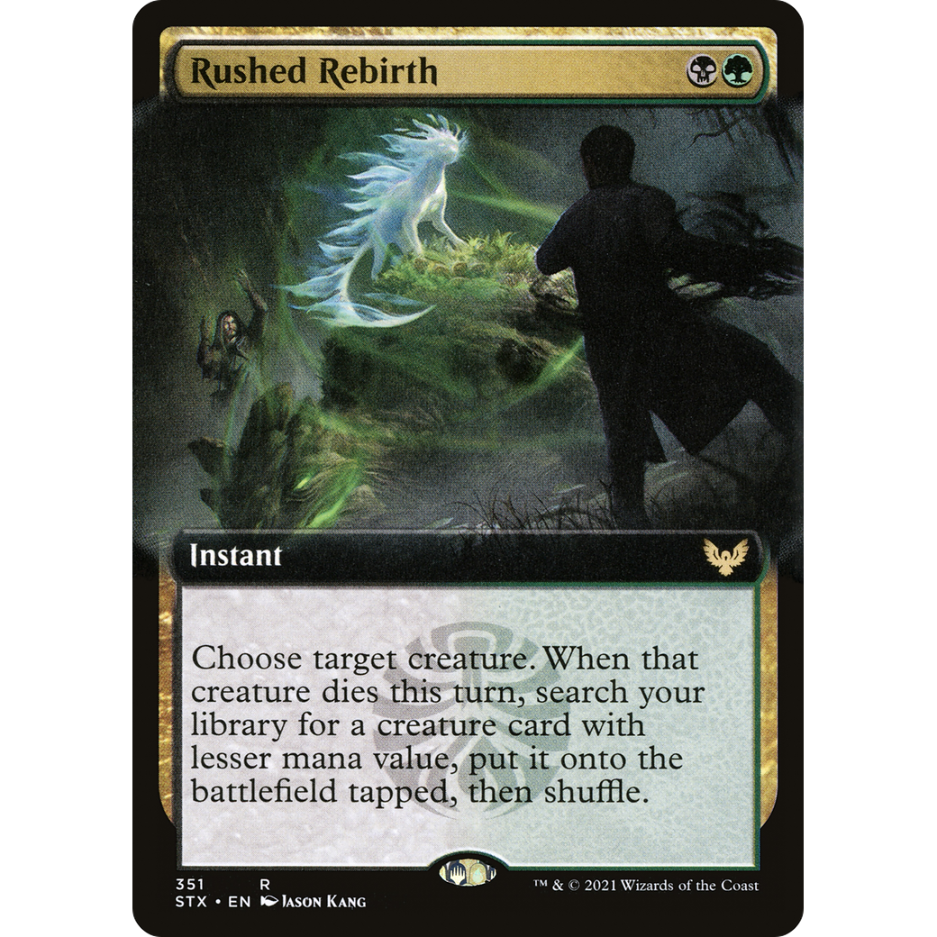 Rushed Rebirth (Extended Art) (STX-351) - Strixhaven: School of Mages: (Extended Art) Foil