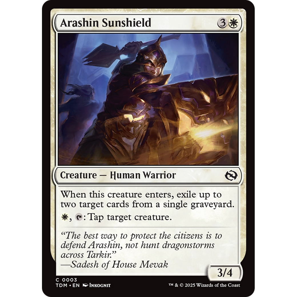 Arashin Sunshield (TDM-003) - Tarkir: Dragonstorm Foil