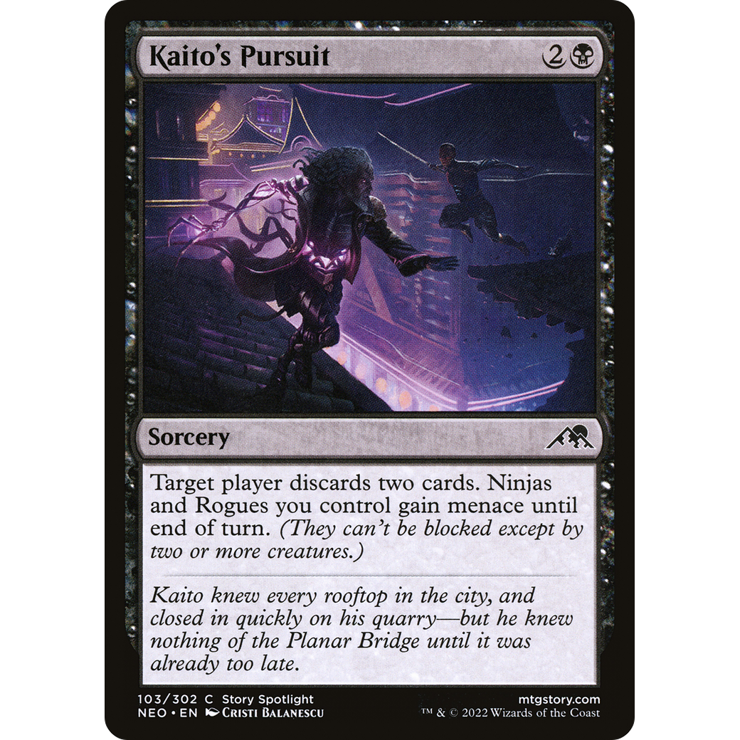 Kaito's Pursuit (NEO-103) - Kamigawa: Neon Dynasty