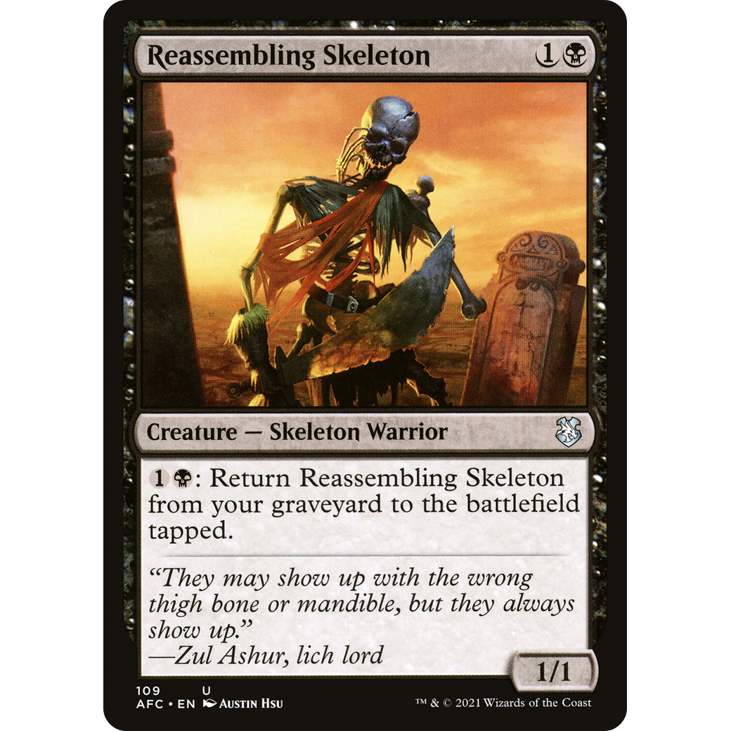 Reassembling Skeleton (AFC-109) - Forgotten Realms Commander