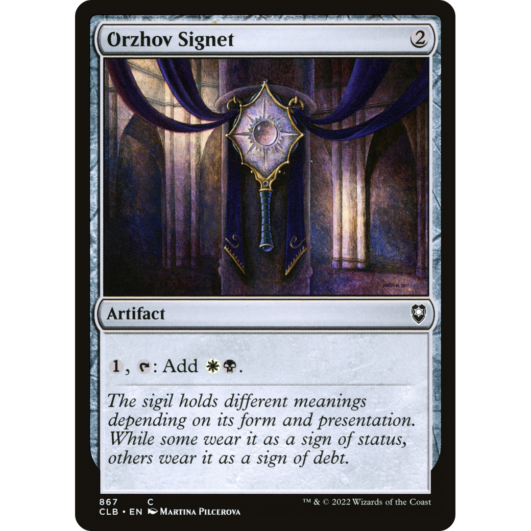 Orzhov Signet (CLB-867) - Commander Legends: Battle for Baldur's Gate