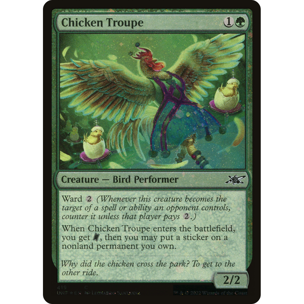 Chicken Troupe (Galaxy Foil) (UNF-419) - Unfinity Foil