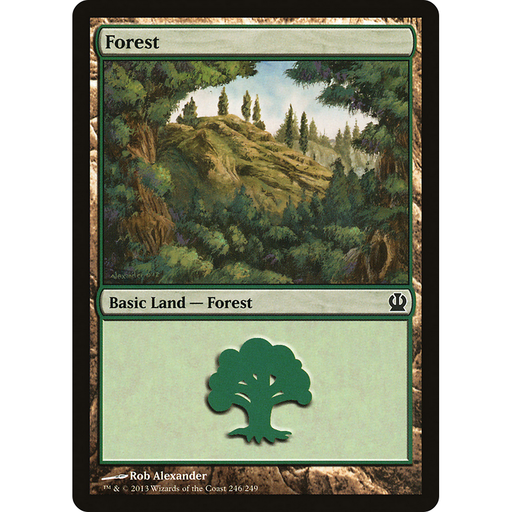 Forest (246) (THS-246) - Theros Foil