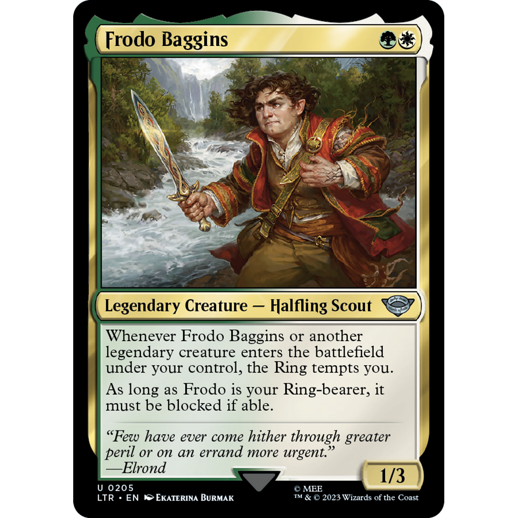 Frodo Baggins (LTR-205) - The Lord of the Rings: Tales of Middle-earth Foil