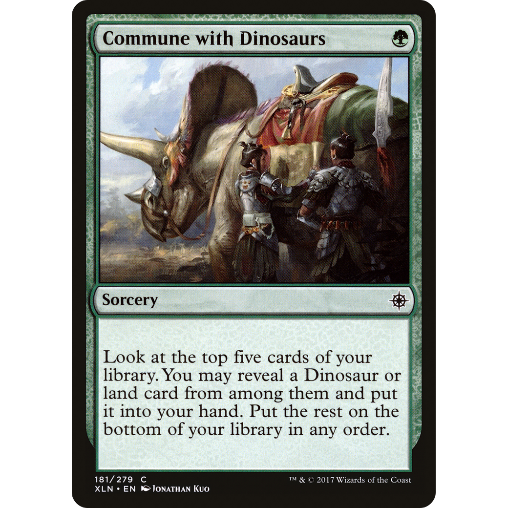 Commune with Dinosaurs (XLN-181) - Ixalan Foil