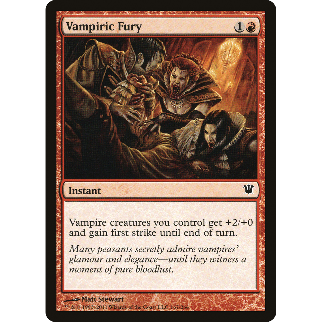 Vampiric Fury (ISD-167) - Innistrad Foil