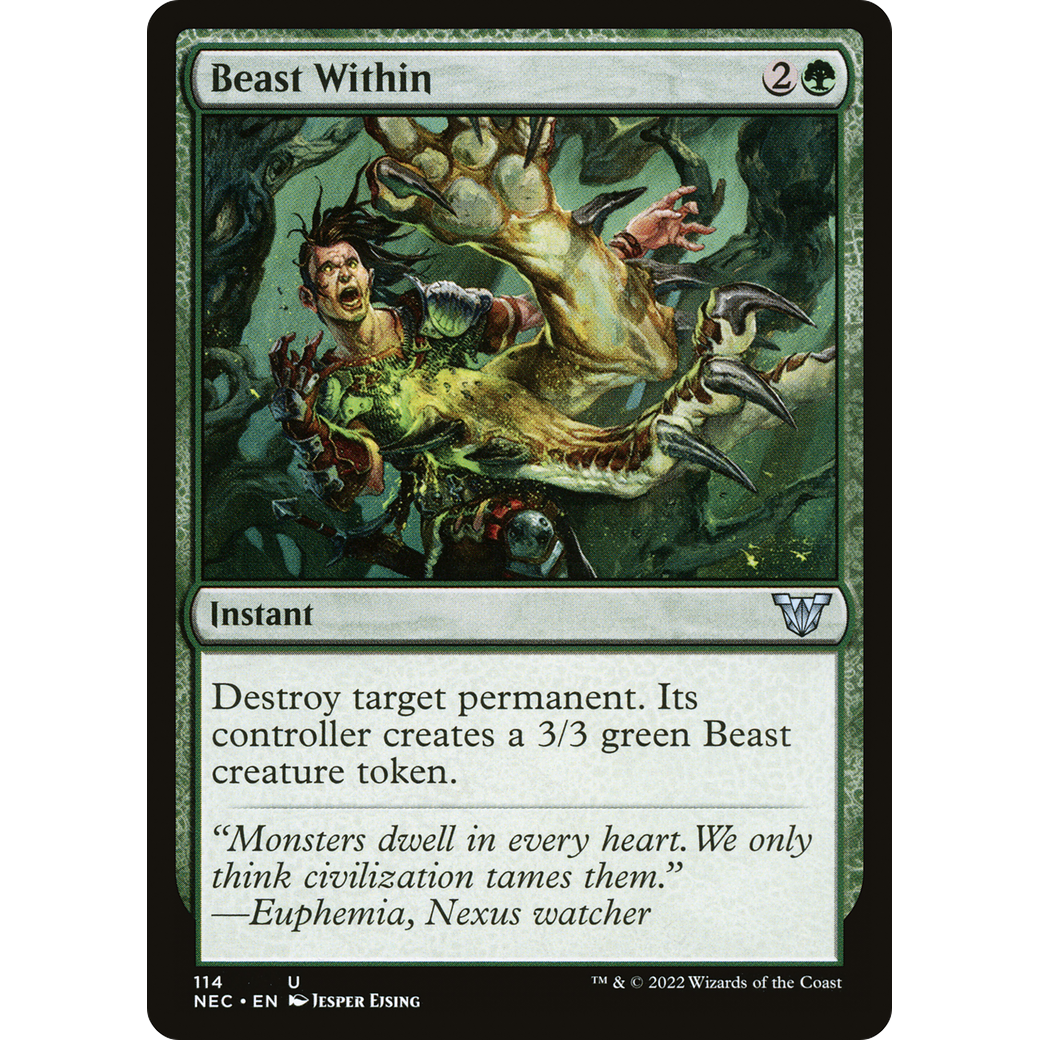 Beast Within (NEC-114) - Neon Dynasty Commander